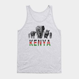 Kenya Wildlife Big Five for Kenya Safari Fans Tank Top